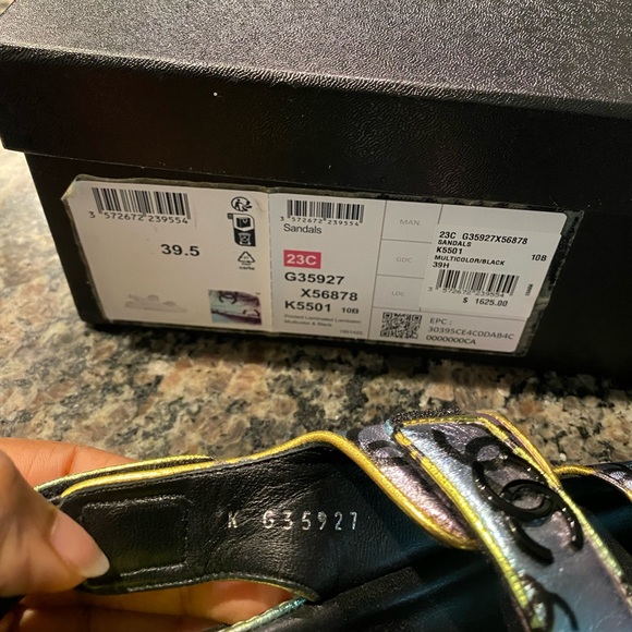 Chanel Dad Sandals. Like new, with box. Worn twice. - Picture 4 of 4